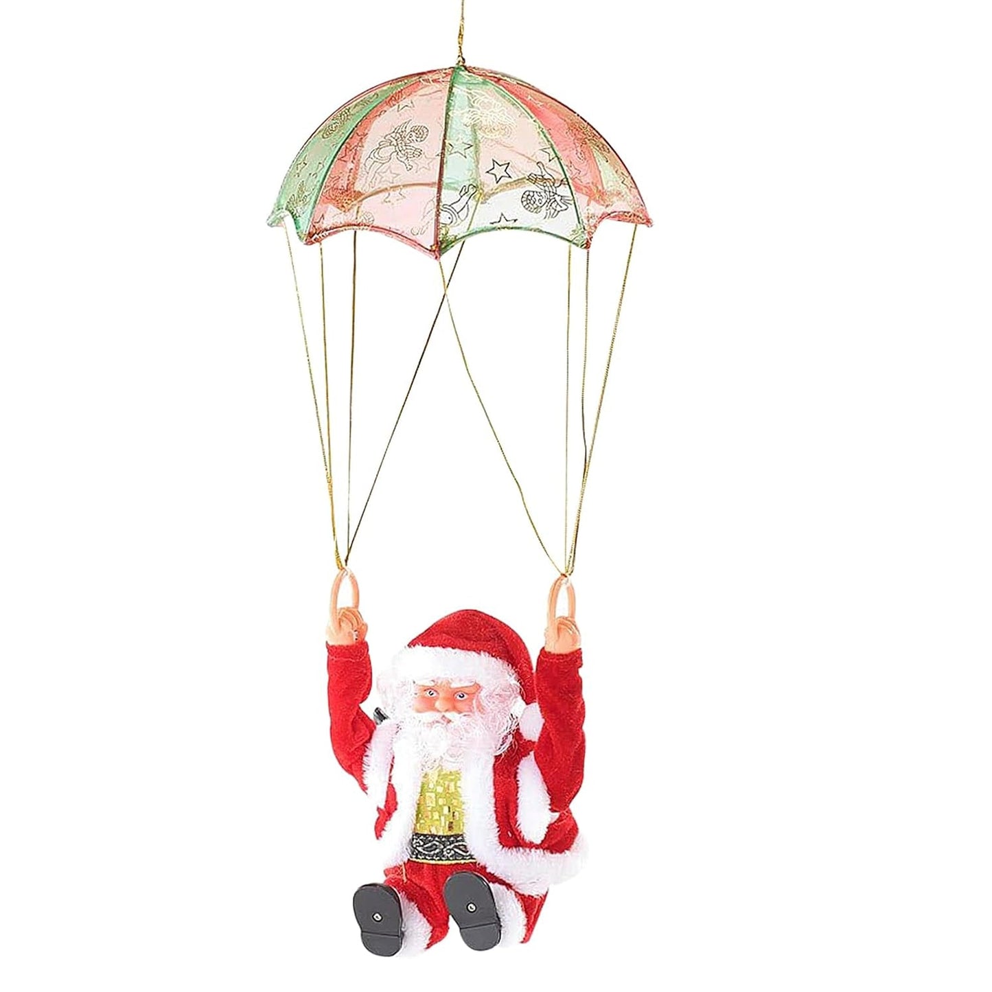 Tumbling Parachute Santa Toy