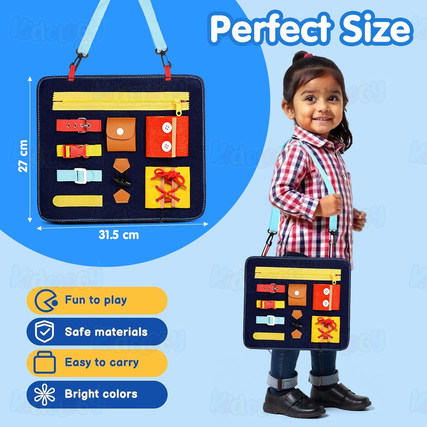 Montessori Kids Busy Board Cloth