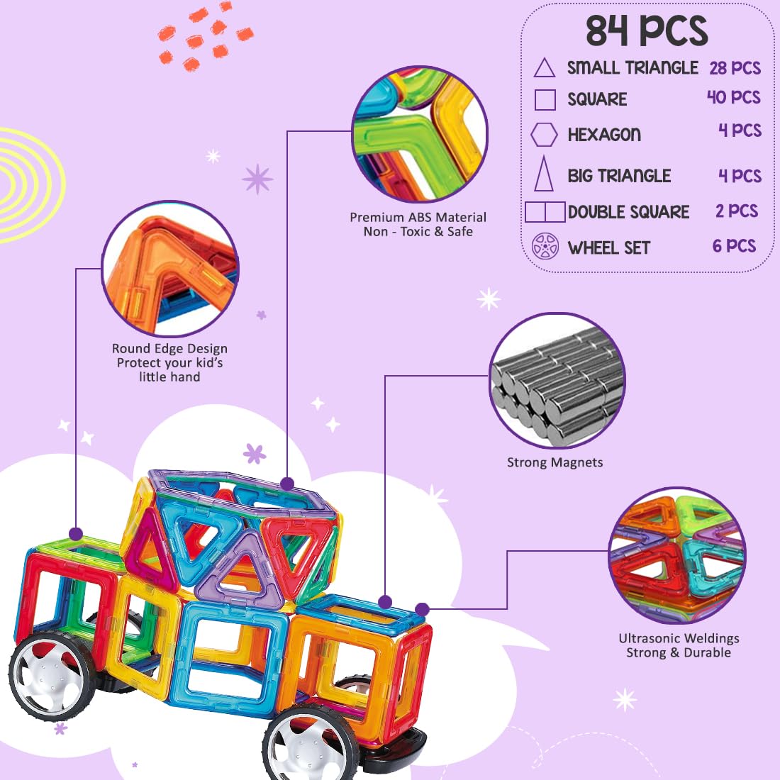 Magnetic Blocks STEM Toy