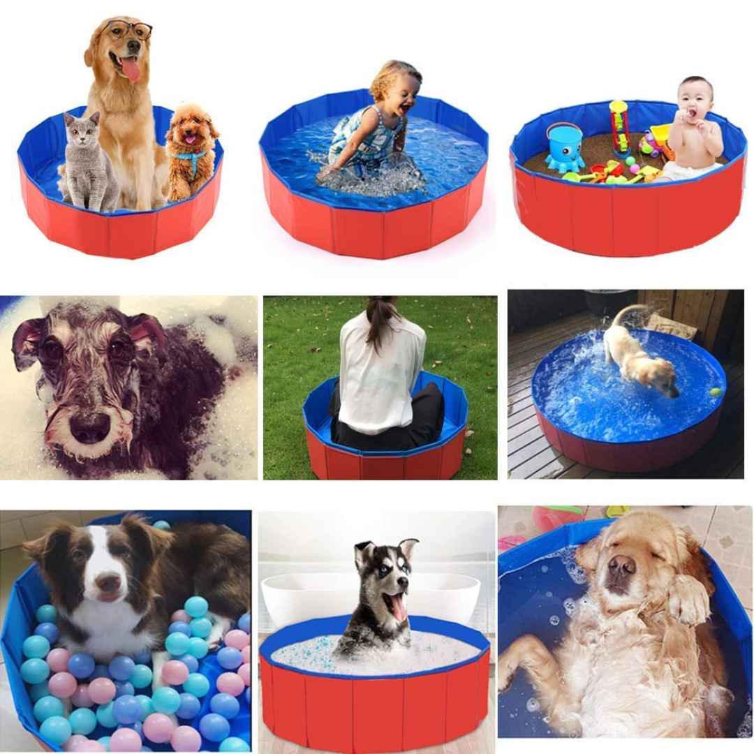 Foldable Pool for Pet and Kids - Portable and Durable Splash Fun for the Whole Family