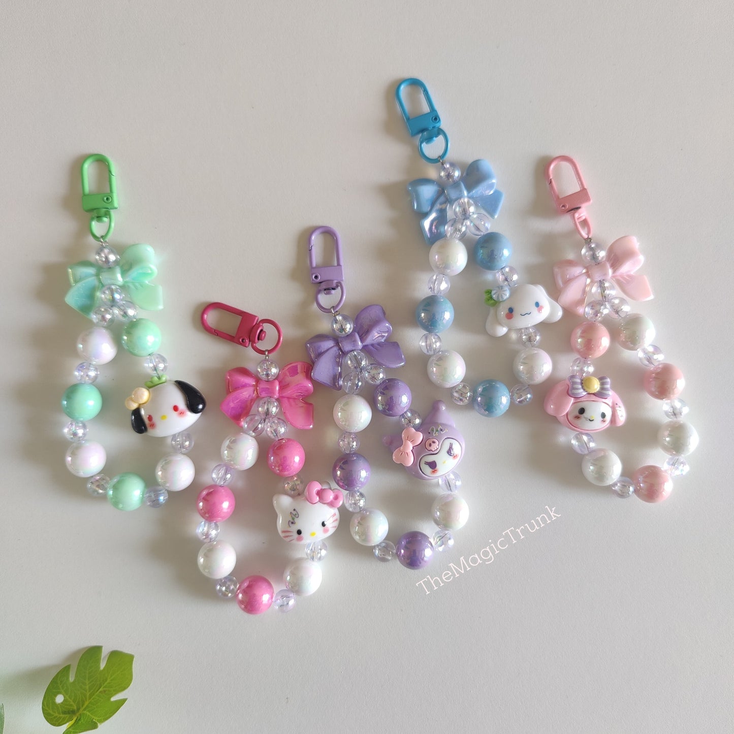 Sanrio Bow Crystal Phone Charm ( 1pc )
