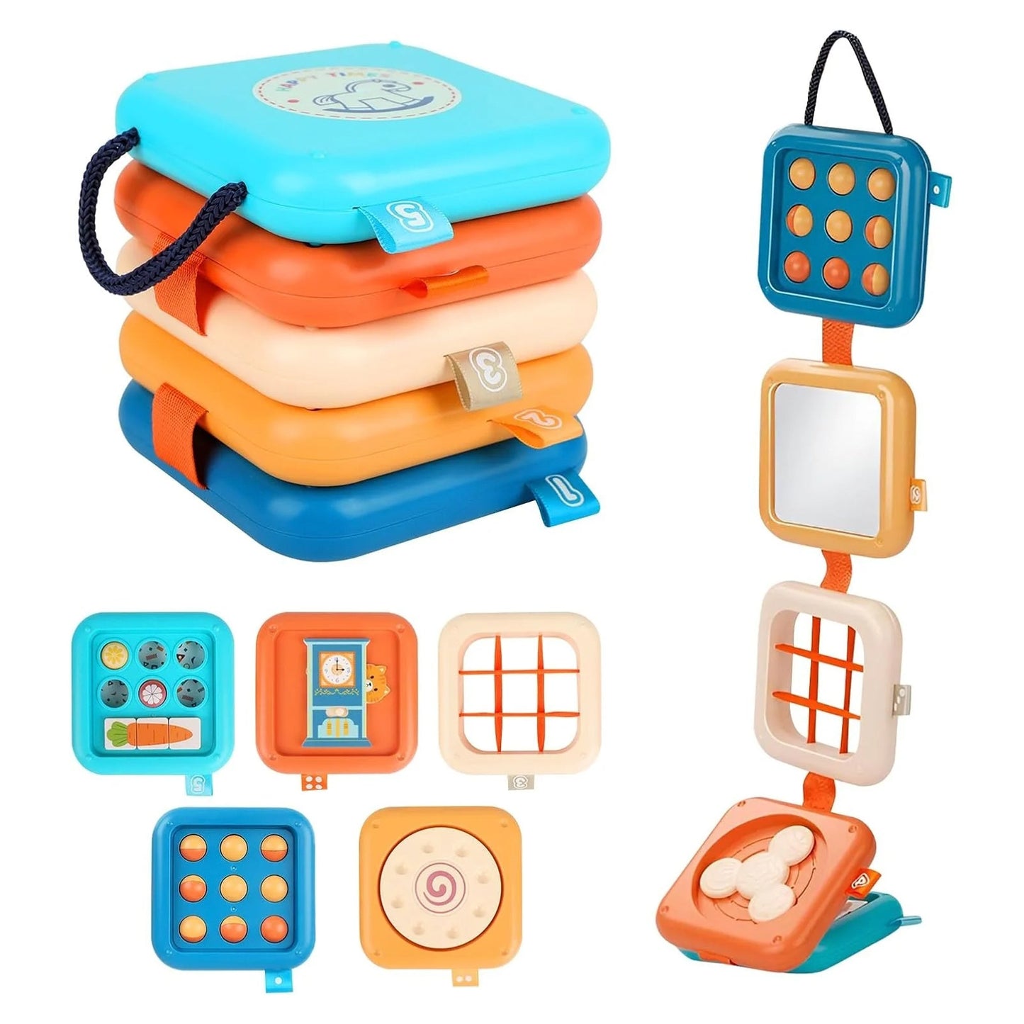 8 in 1 Montessori Travel Activity Cube Toy