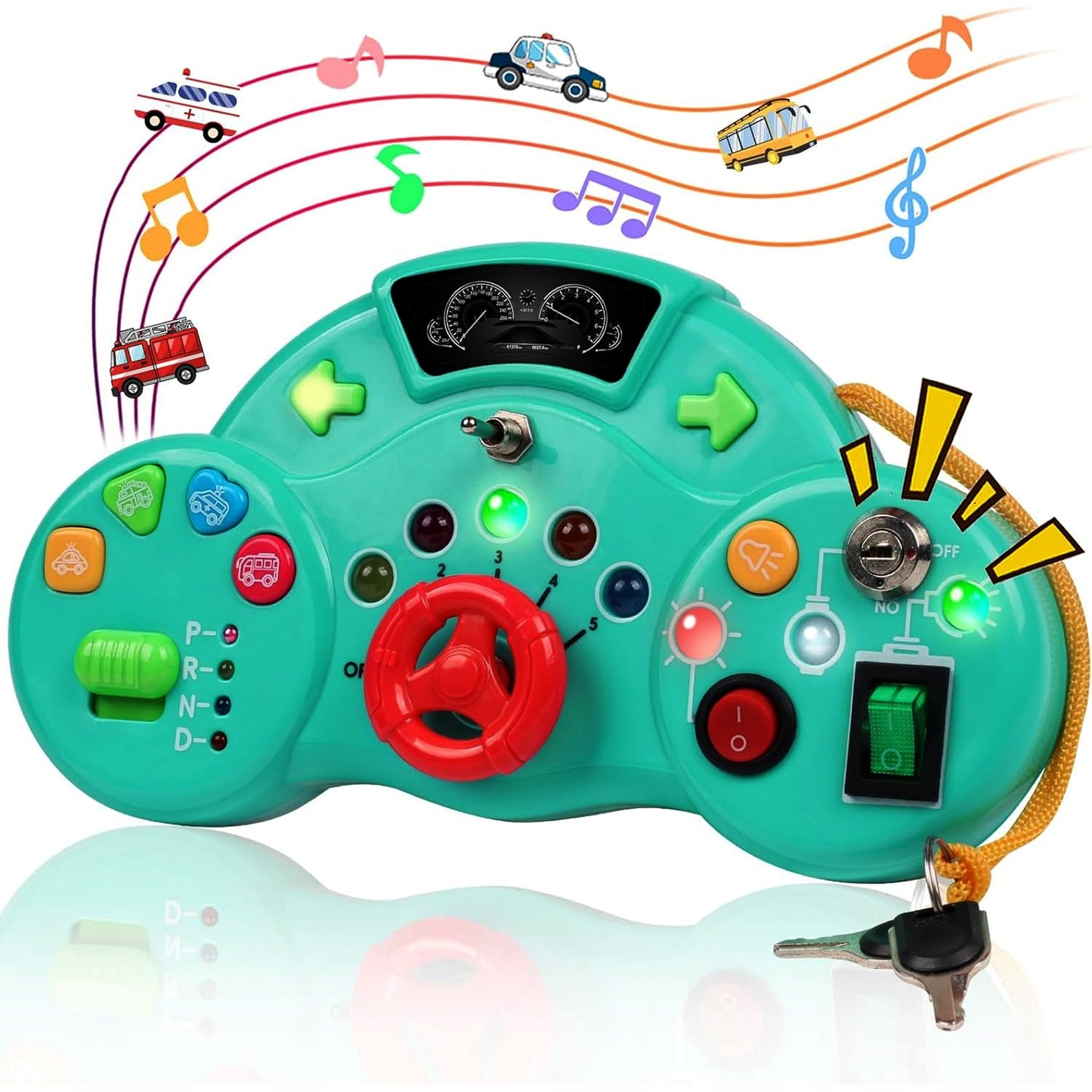 Montessori Busy Board Switch LED Light Game