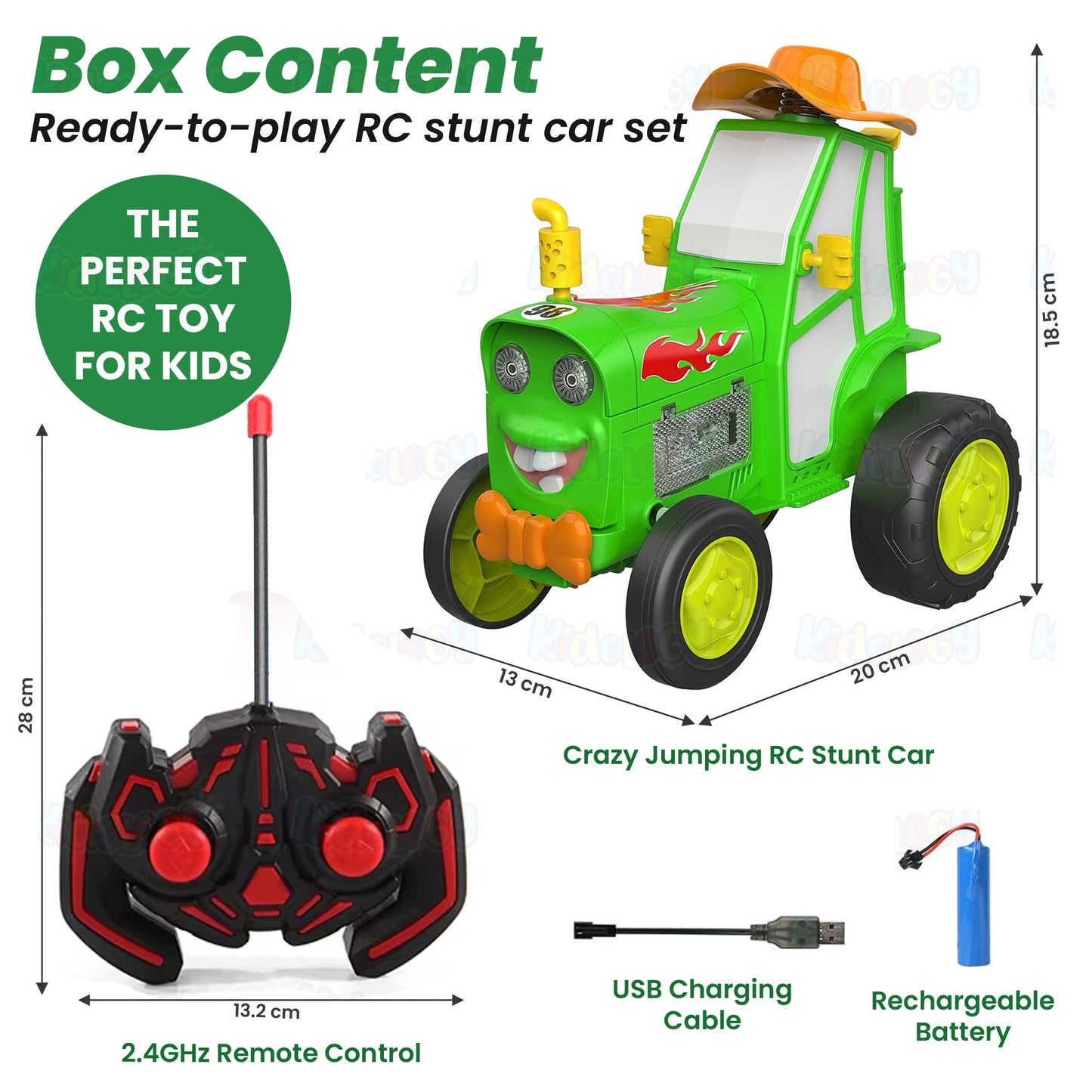 Crazy Jumping Tractor Toy