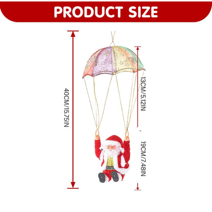 Tumbling Parachute Santa Toy
