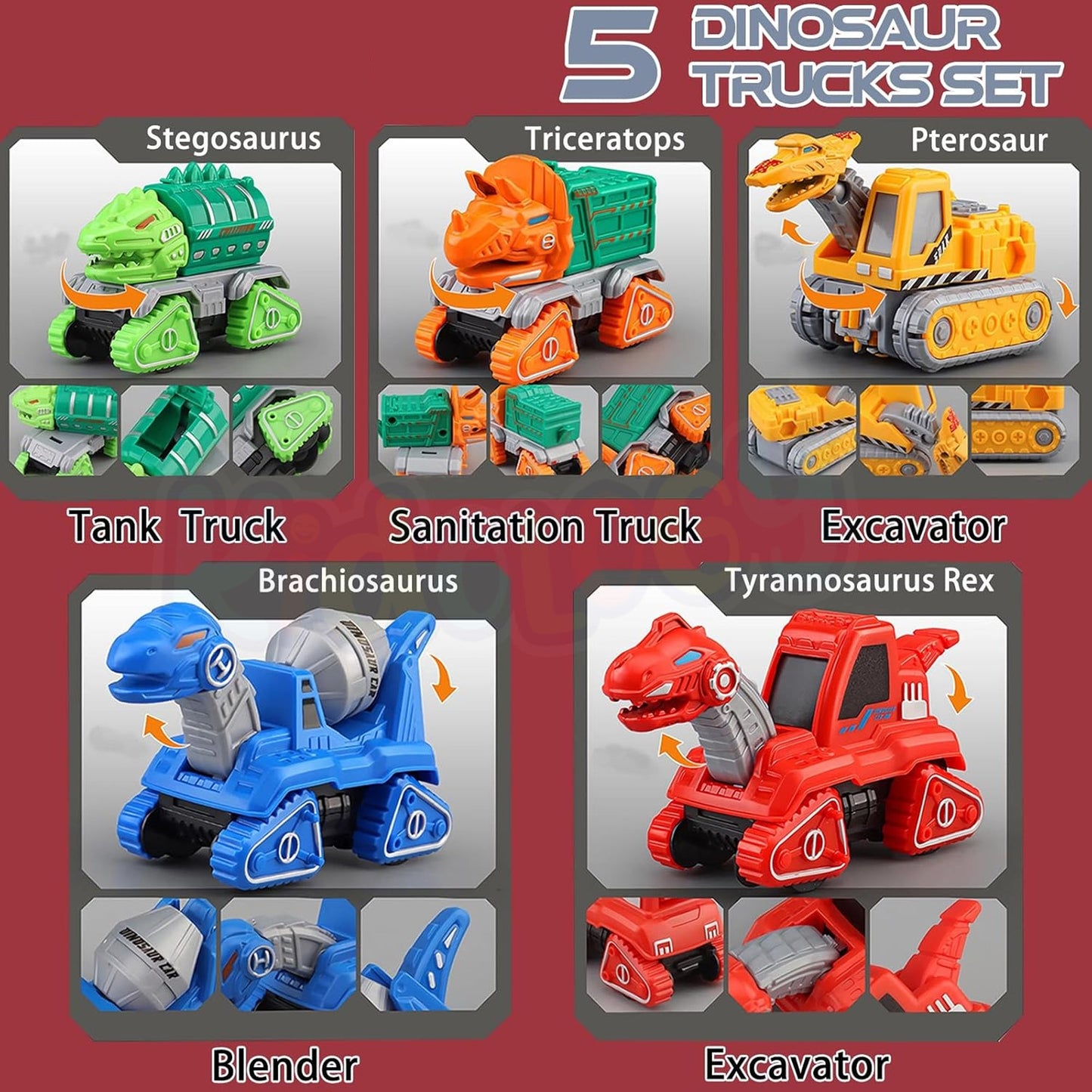 5-in-1 Robot Toy Set