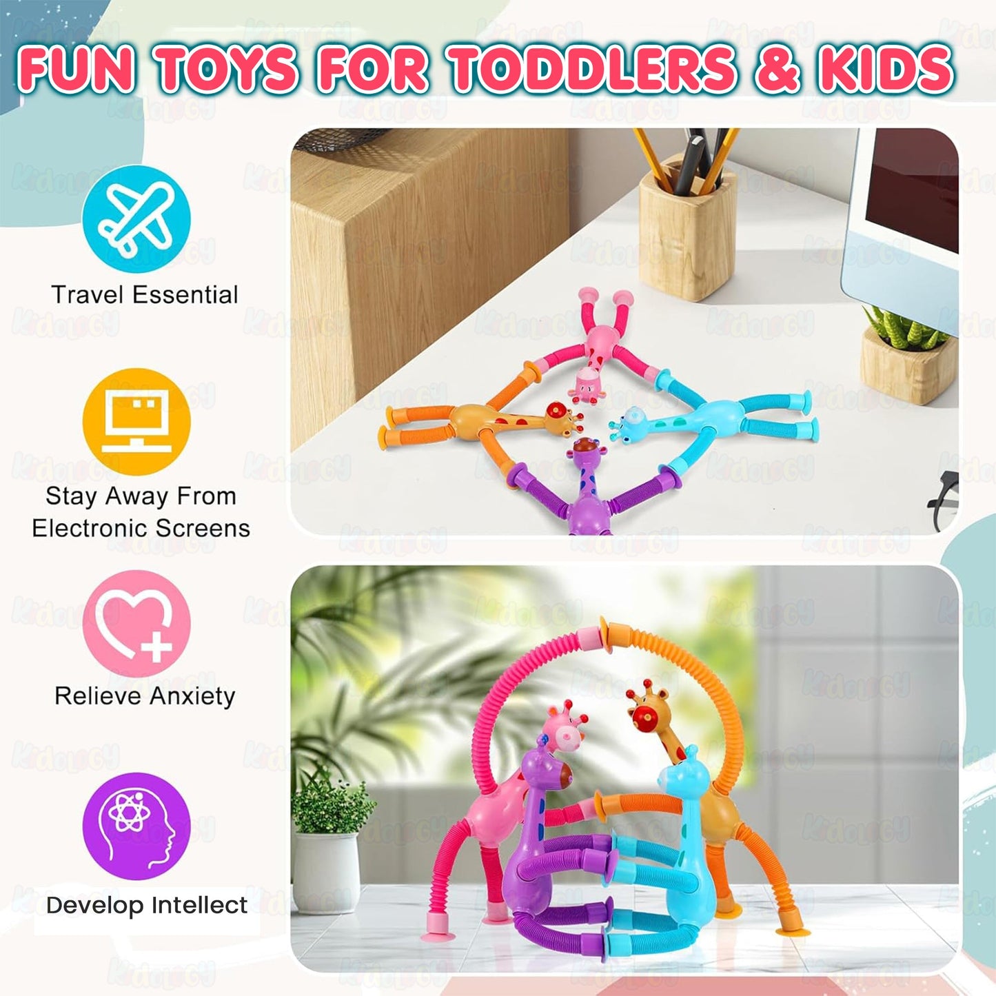 Telescoping Giraffe Playset