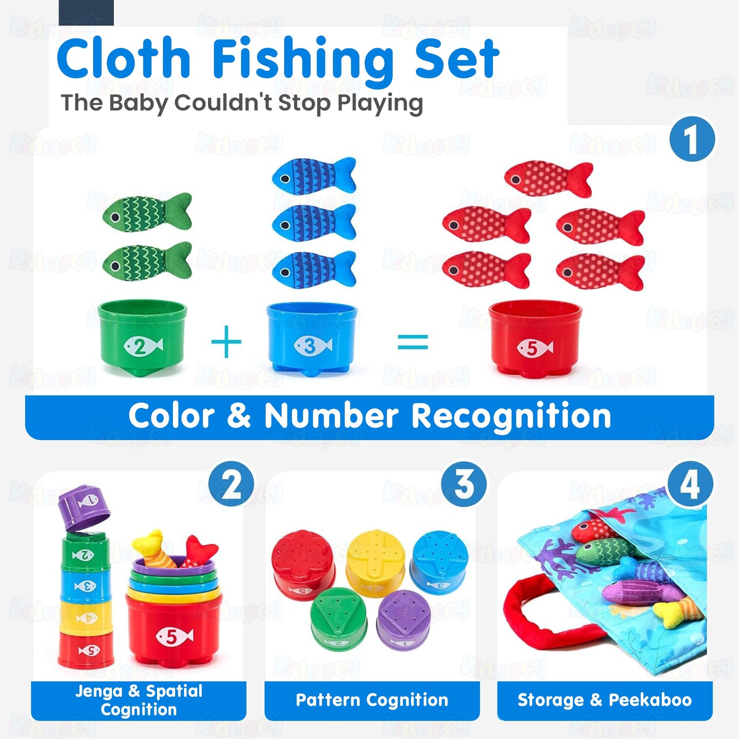 Montessori 2-in-1 Fishing & Stacking Counting Toy