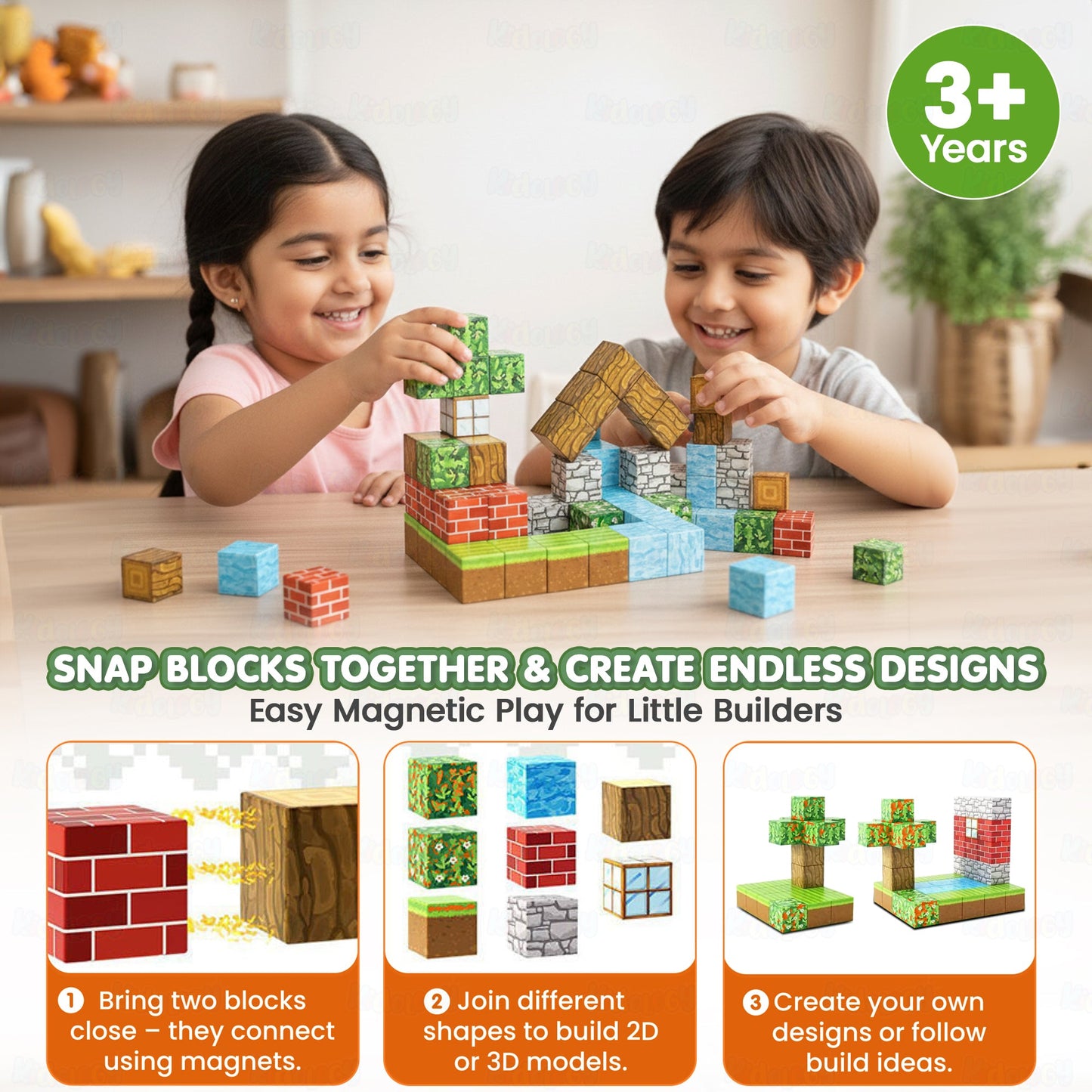 Magnetic Building Blocks – MineCrafter Edition