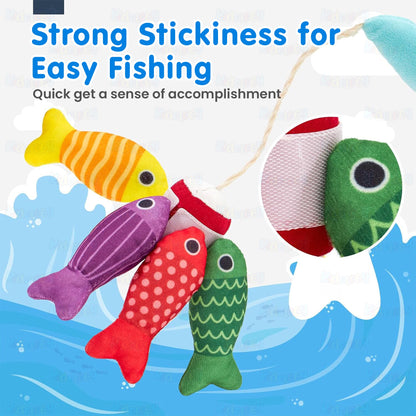 Montessori 2-in-1 Fishing & Stacking Counting Toy