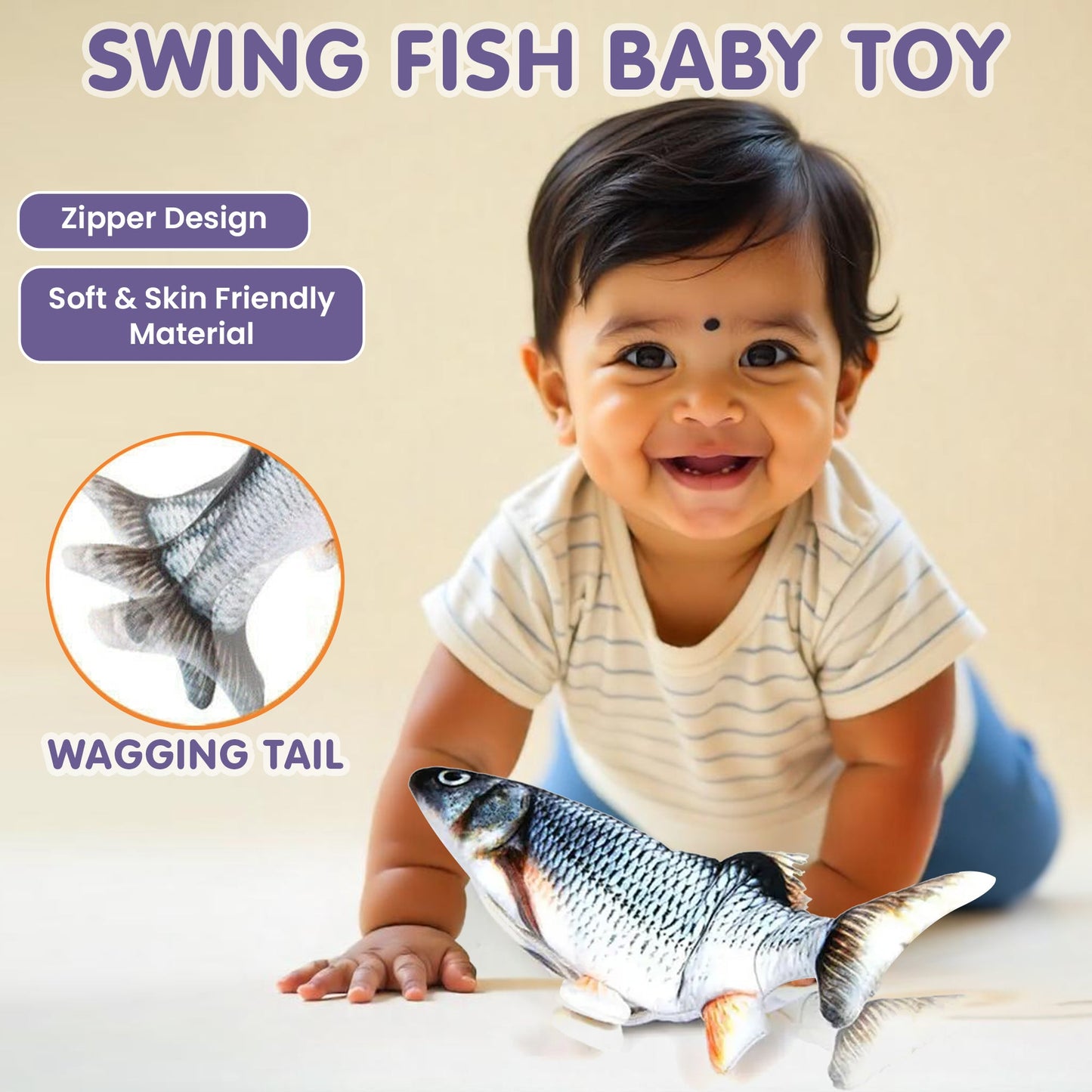 Floppy Fish Toy for Kids