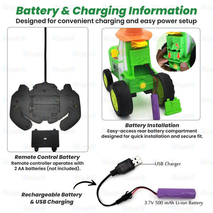 Crazy Jumping Tractor Toy