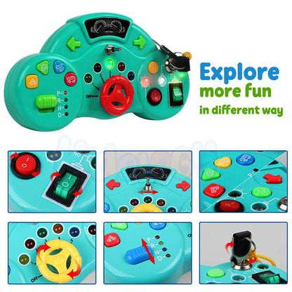 Montessori Busy Board Switch LED Light Game