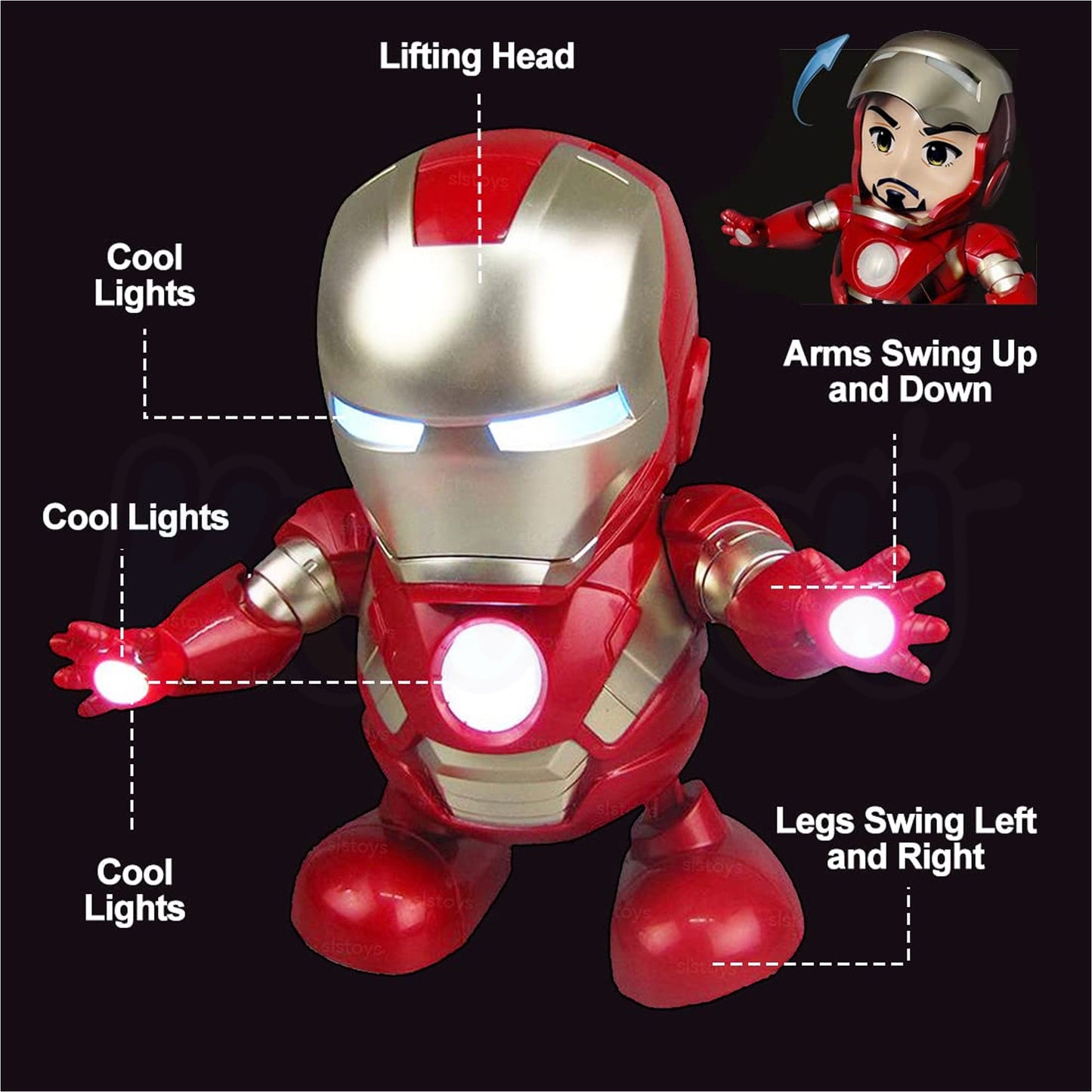 Dancing Iron Man Robot Toy