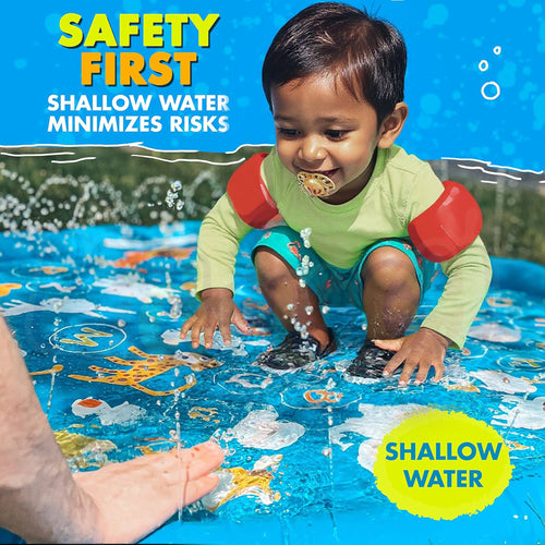 Non-Slip Splash Round Pool