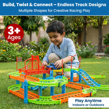 DIY Rapid Variety Car Racing Track with Electric Car Toys