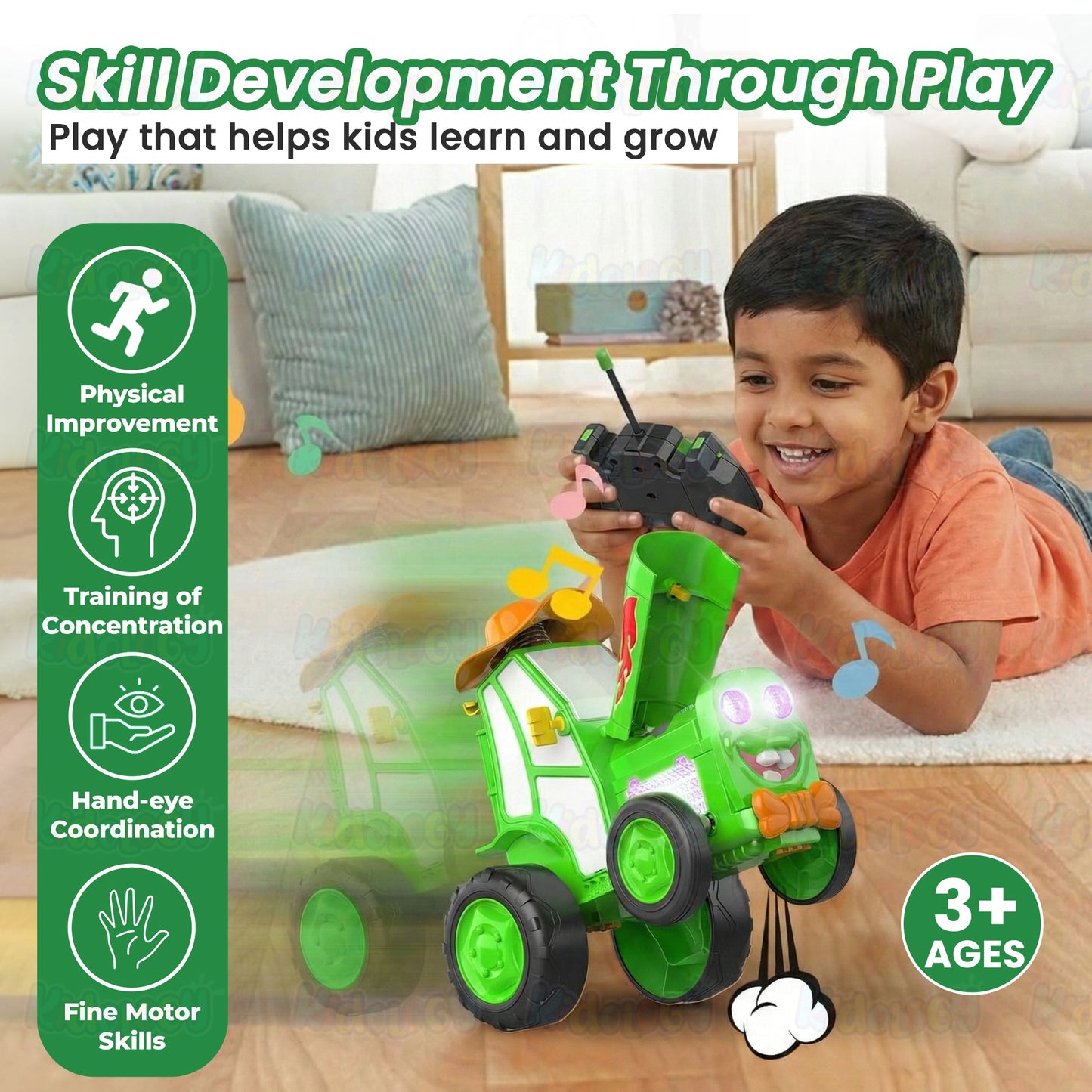 Crazy Jumping Tractor Toy