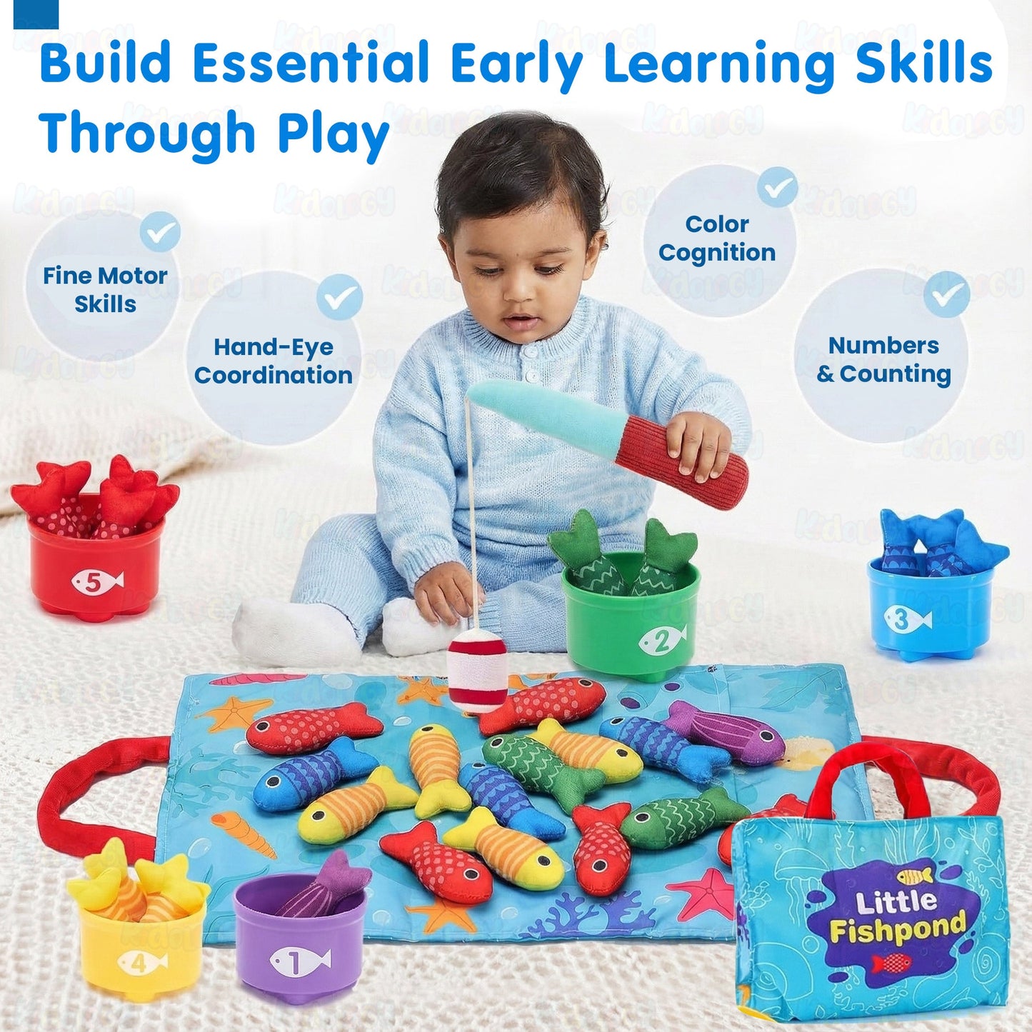 Montessori 2-in-1 Fishing & Stacking Counting Toy