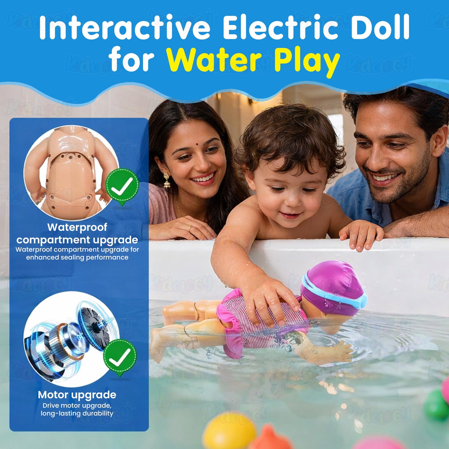 Electric Waterproof Swimming Doll