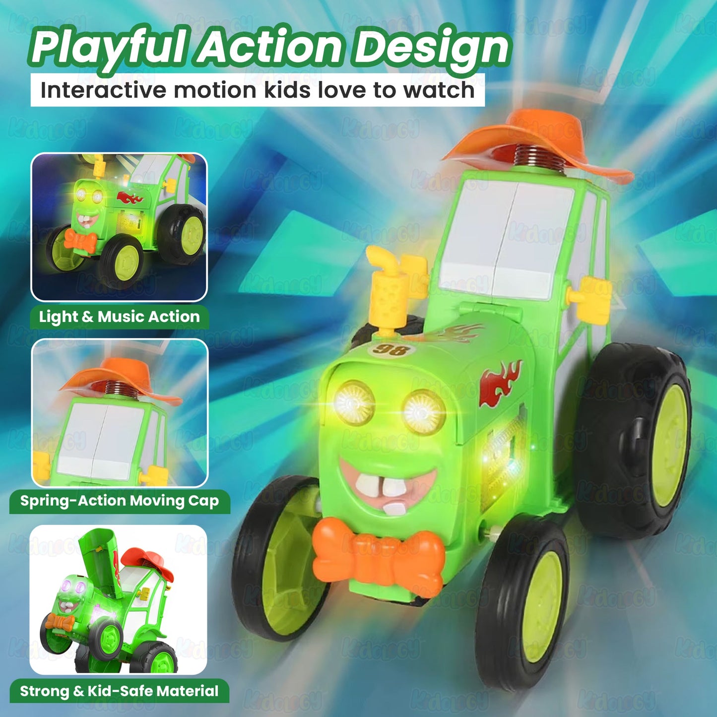 Crazy Jumping Tractor Toy