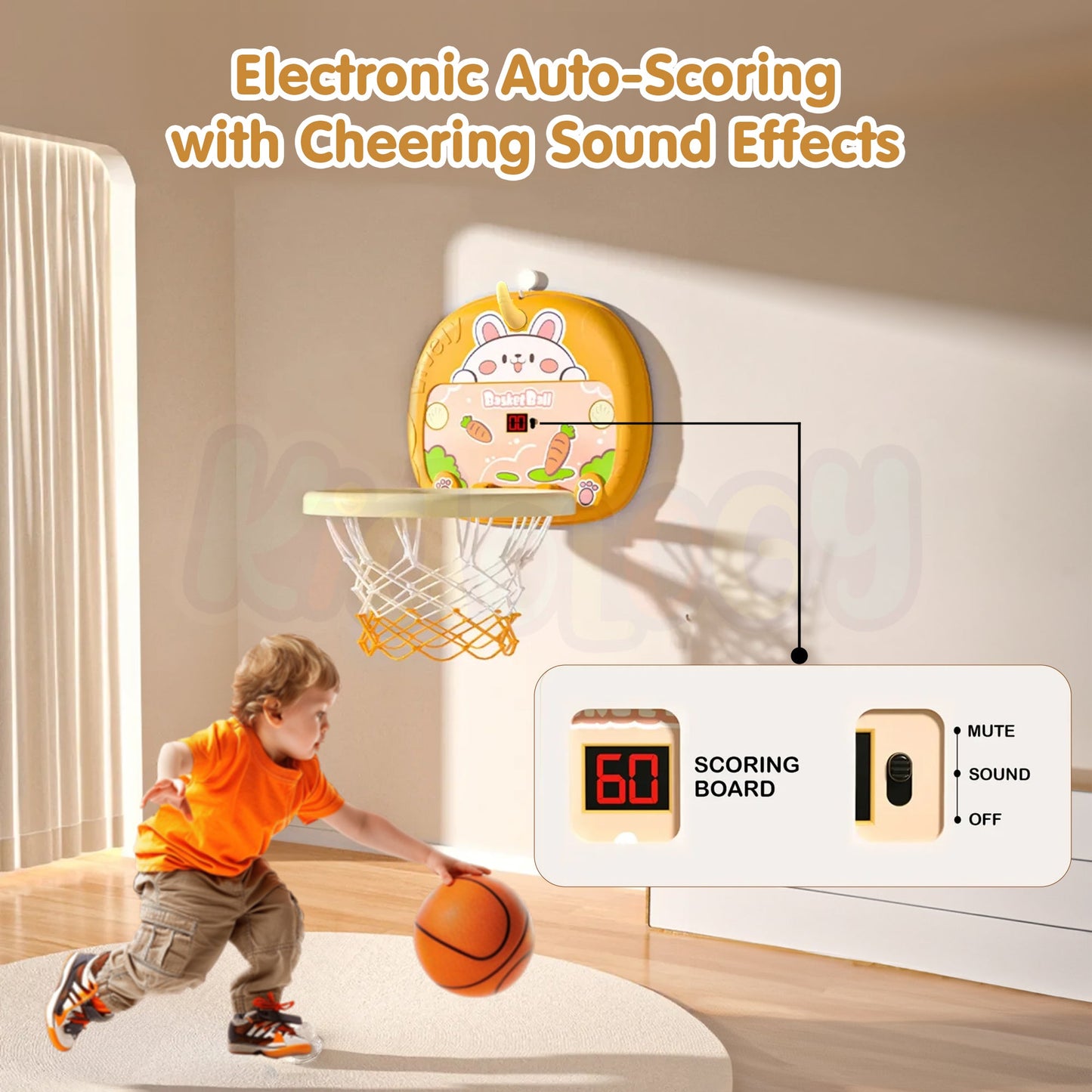 2-in-1 Ultimate Indoor Fun: Basketball + Ring Toss Game Set