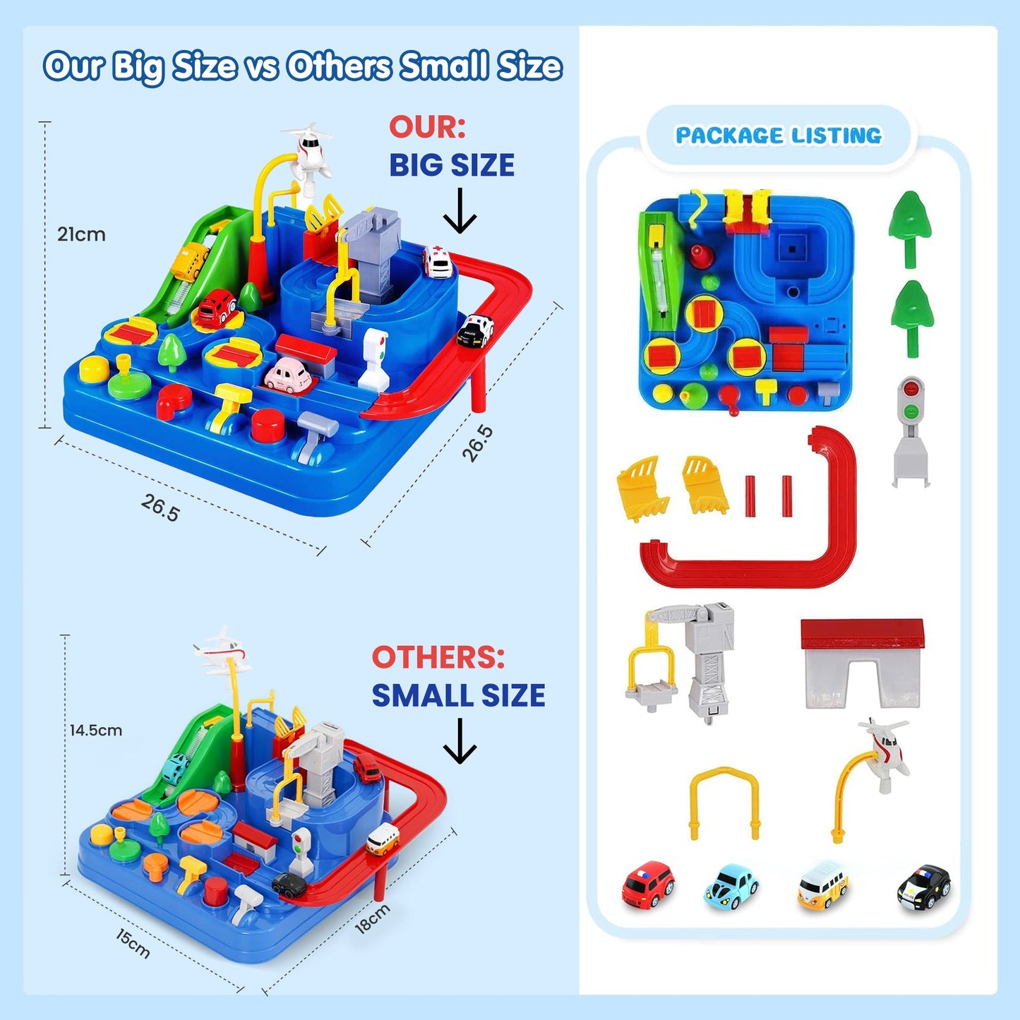 Car Adventure Rescue Track Set Educational Toy