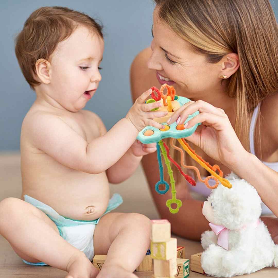Silicone Pulling String Toy