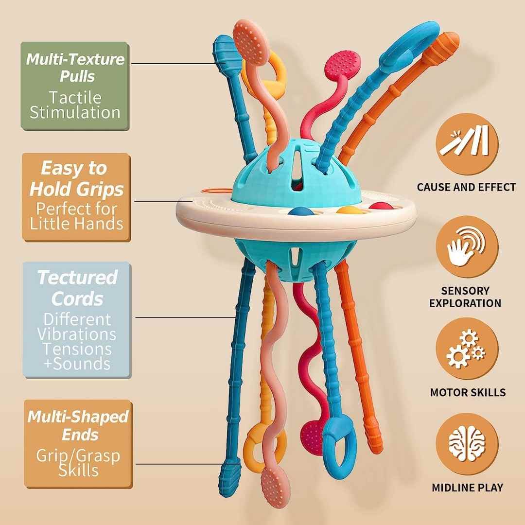 Silicone Pulling String Toy