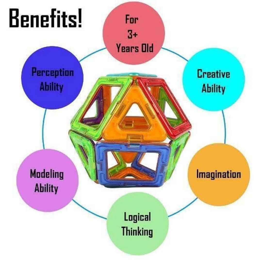 Magnetic Chip Building Block Set (73 Pcs)