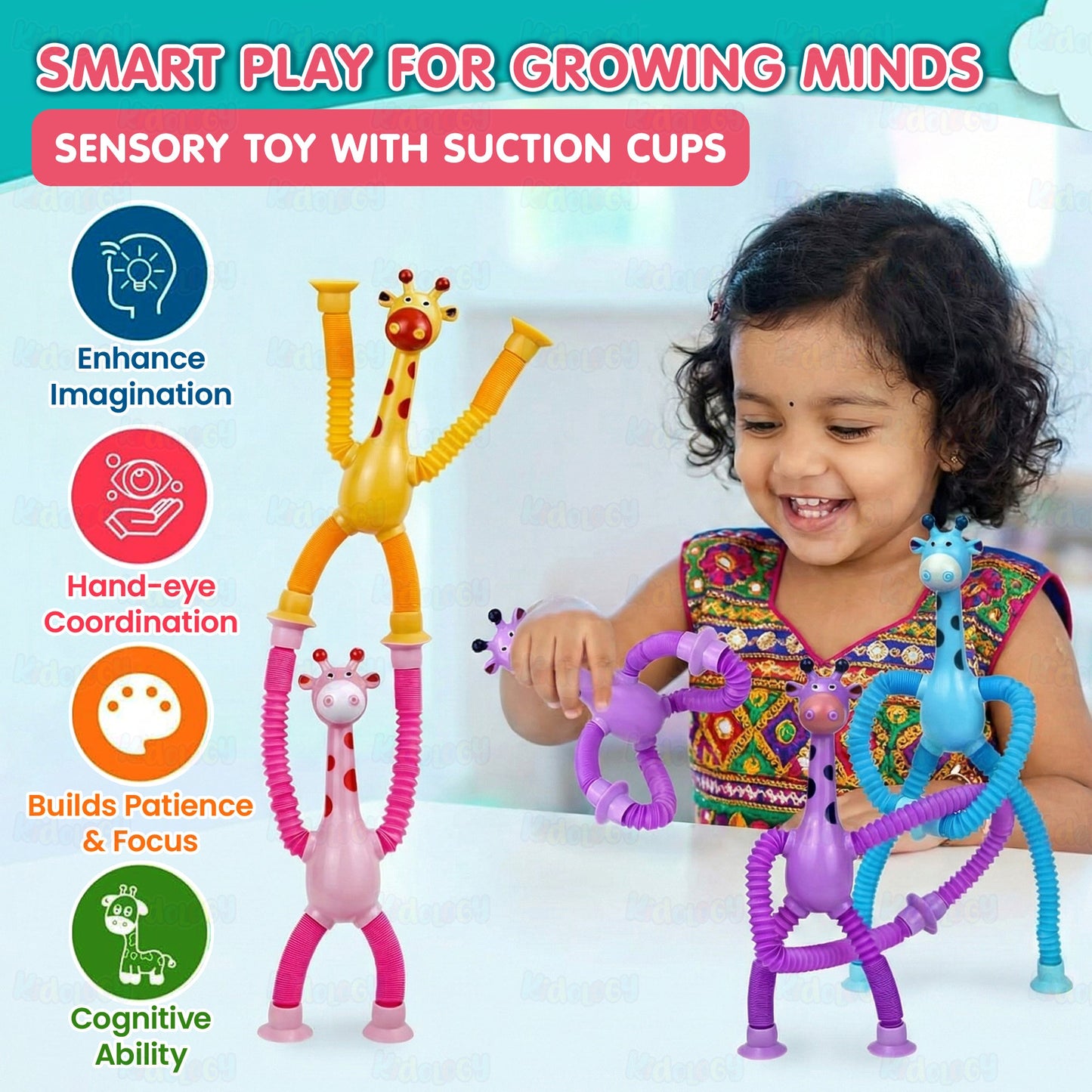 Telescoping Giraffe Playset