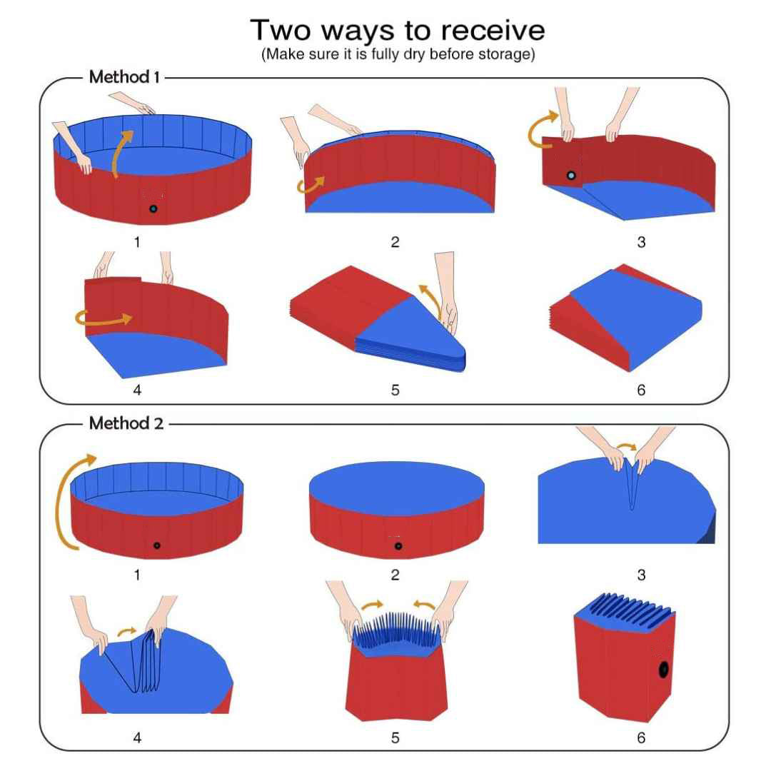 Foldable Pool for Pet and Kids - Portable and Durable Splash Fun for the Whole Family