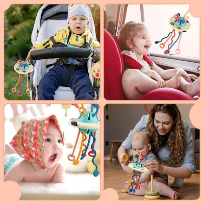 Silicone Pulling String Toy