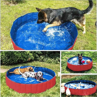Foldable Pool for Pet and Kids - Portable and Durable Splash Fun for the Whole Family