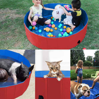 Foldable Pool for Pet and Kids - Portable and Durable Splash Fun for the Whole Family