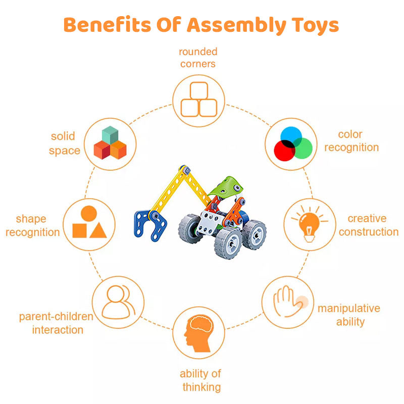 DIY Construction Building Blocks Toy Set