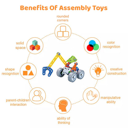 DIY Construction Building Blocks Toy Set