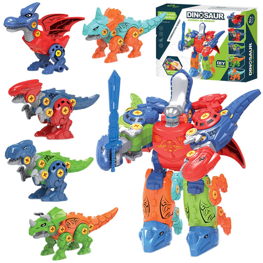 5 in 1 Dinosaur Toys STEM Construction Building Toys
