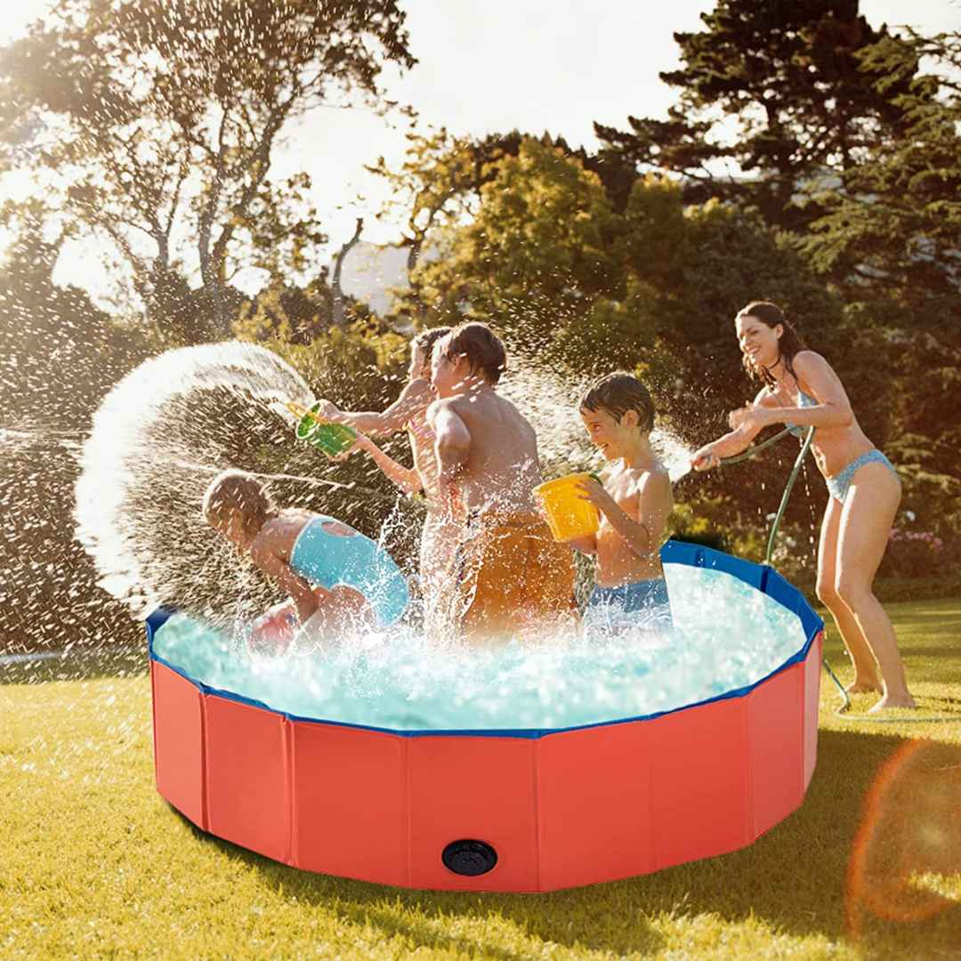 Foldable Pool for Pet and Kids - Portable and Durable Splash Fun for the Whole Family