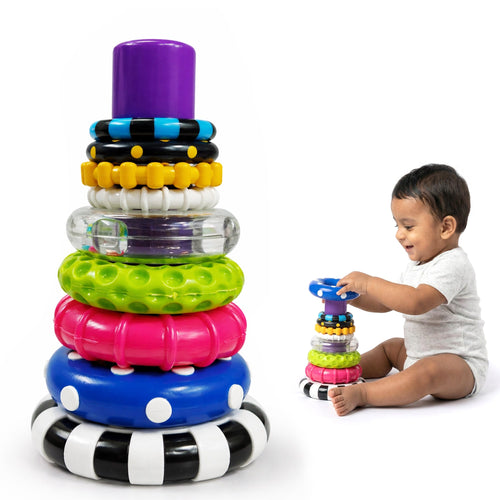 Sensory Stacking Rings with Rattle