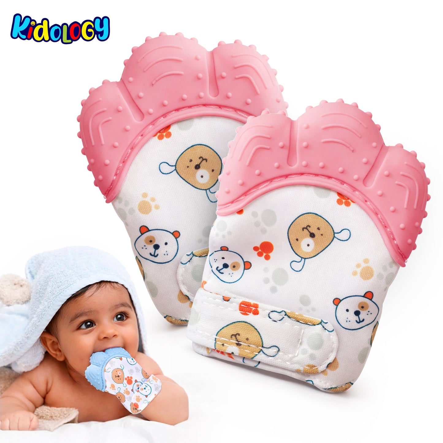 Baby Soft Teether Glove - Set of 2