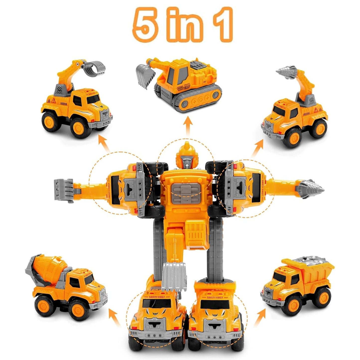 5-in-1 Robot Toy Set