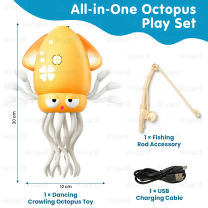 Electric Crawling & Dancing Octopus - Squid Toy