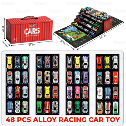 48PCS Die-Cast Pull Back Cars Set