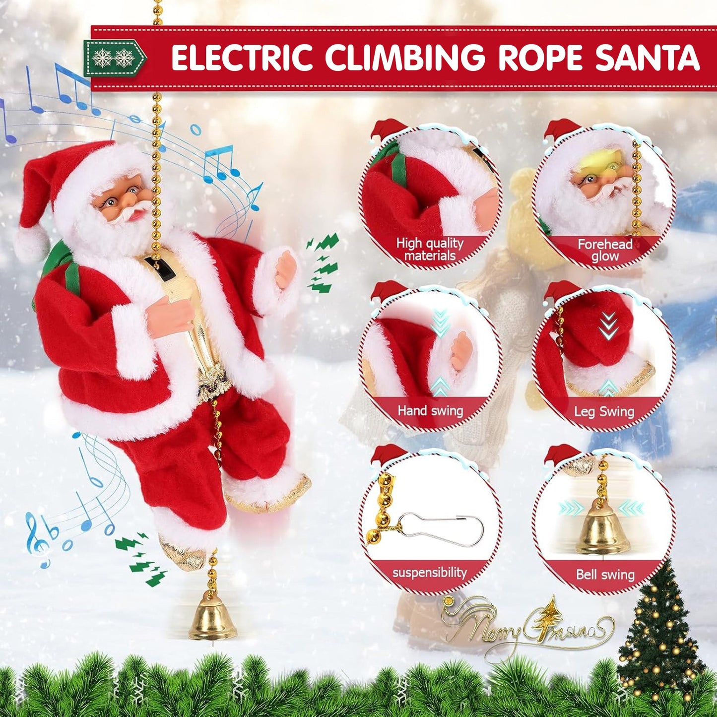 Climbing Santa Electric Toy