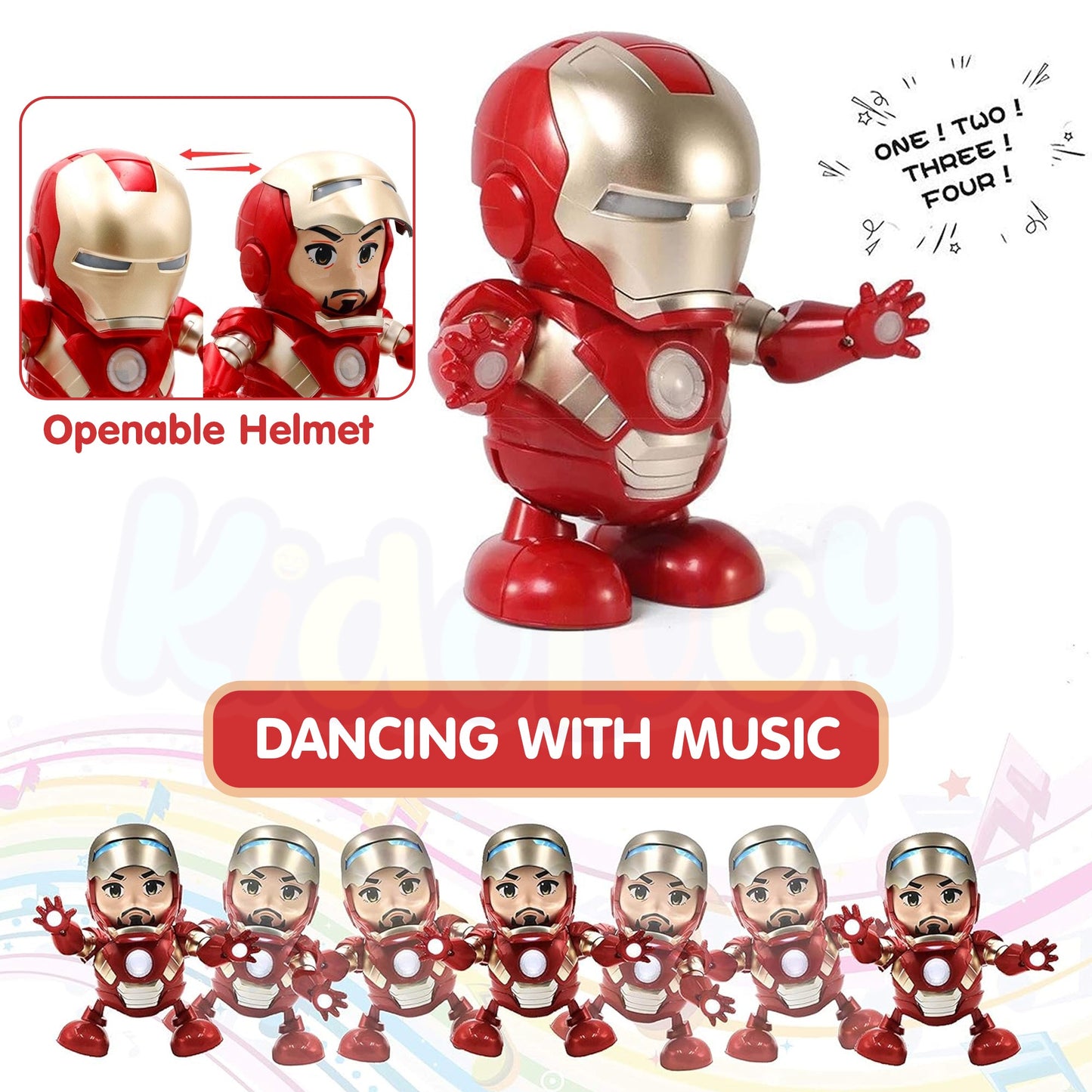 Dancing Iron Man Robot Toy