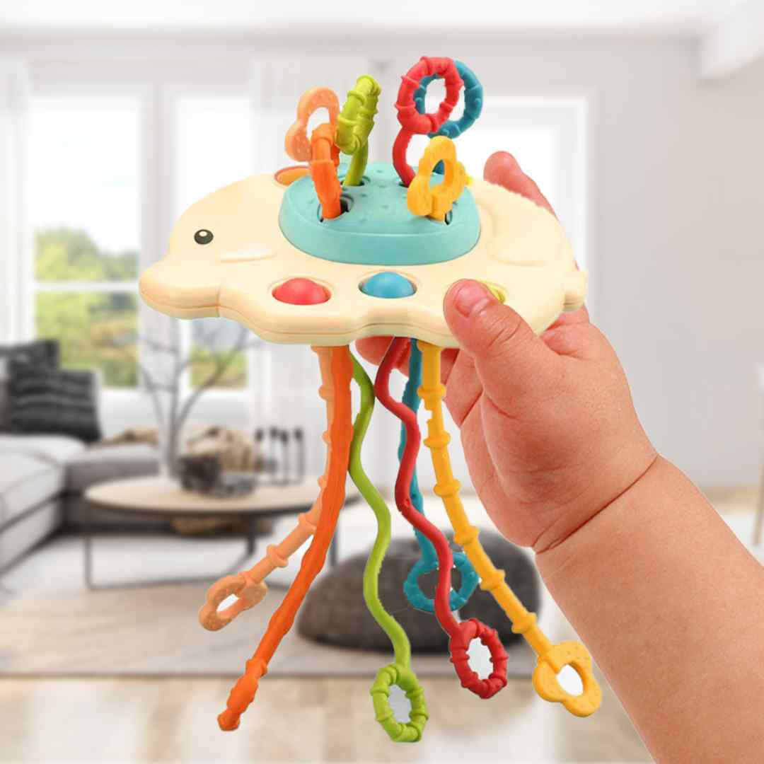 Silicone Pulling String Toy