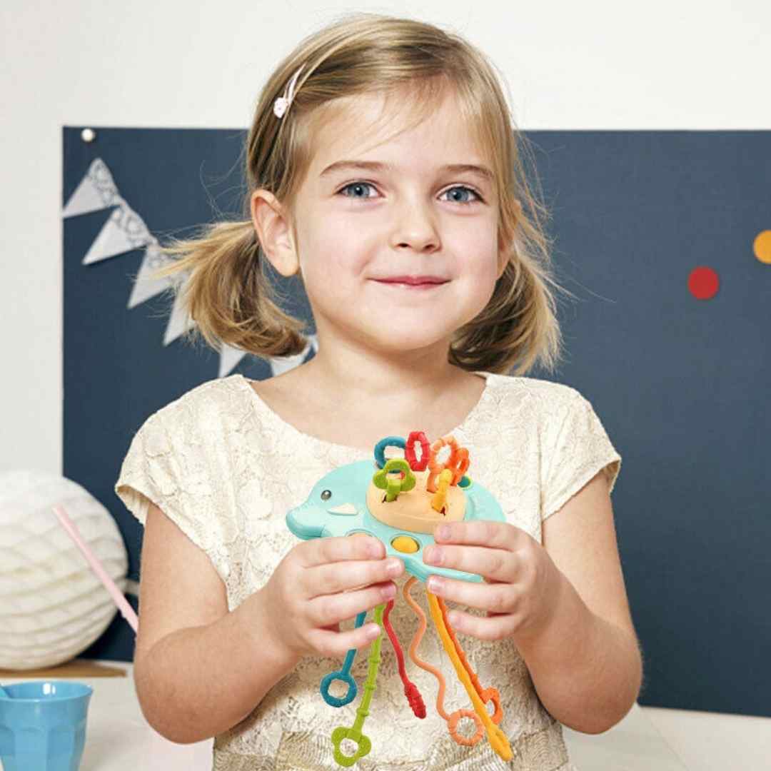 Silicone Pulling String Toy