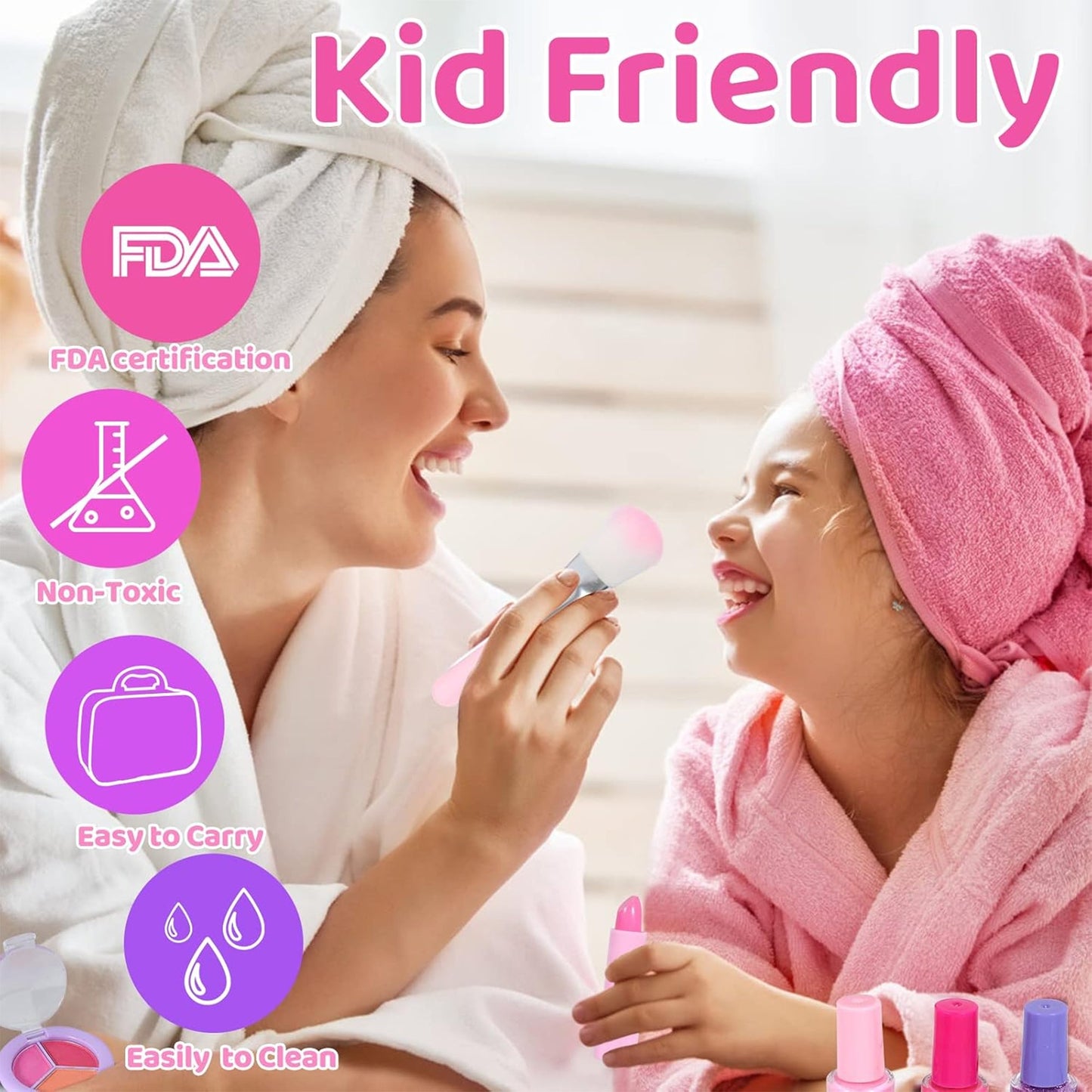 Washable Unicorn Makeup Suitcase