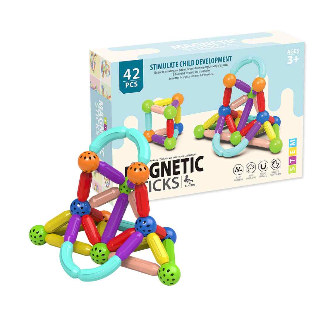 Magnetic Sticks Building Blocks Learning Toy