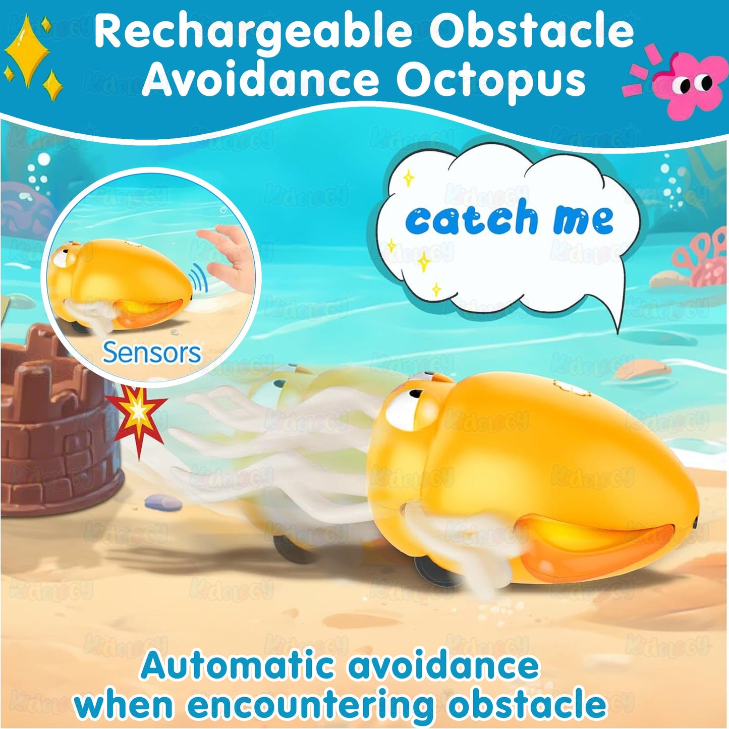 Electric Crawling & Dancing Octopus - Squid Toy